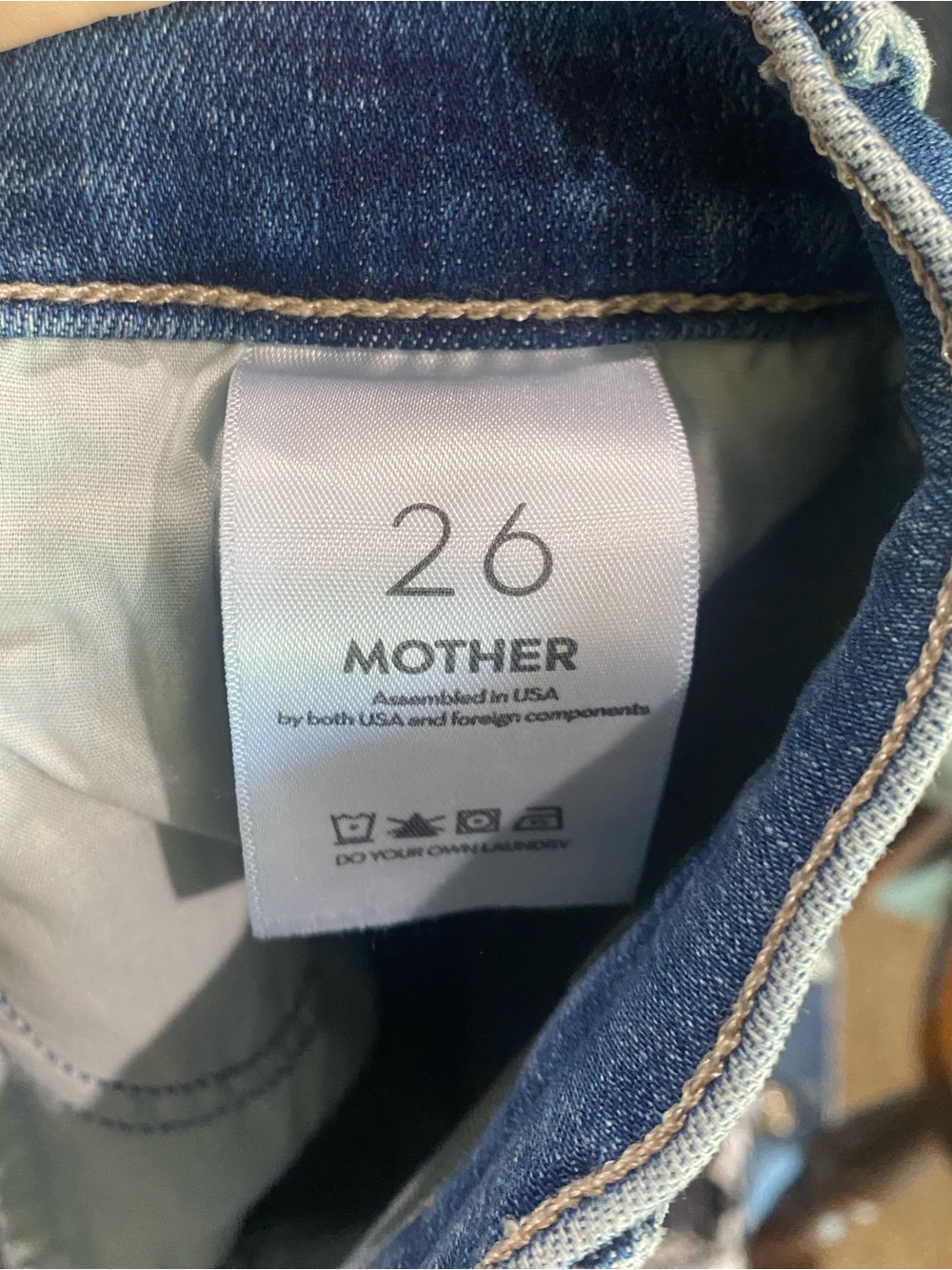 Mother The Hustler Ankle Fray Jeans In Healing Jar Wash High Rise Size 26 - Picture 14 of 15